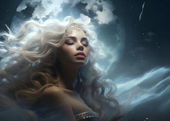 ai generated, woman, witch, astral, projection, dream, zodiac, sleep, sleeping, dreaming