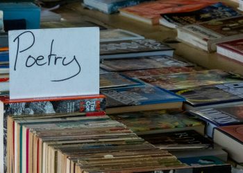 assorted title poetry books on display