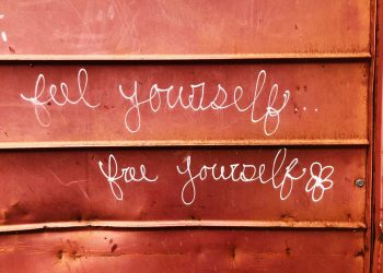 feel yourself for yourself text