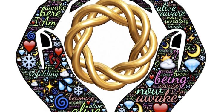 alive, awake, aware, hands, embrace, holding, being, human, here, now, presence, creative, creativity, spiritual, emojis, icons, oneness, becoming, unfolding, golden knot