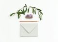 green leaves on white paper