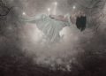 gothic, goth, fantasy, dark, levitation, astral travel, light, glow, female, woman, girl, beauty, young, model, surreal, ethereal, vines, rock, sky, fog, mist, magic, dream, book cover, photoshop, gray book, gray books, gray fantasy, gray dream, gray magic, levitation, astral travel, astral travel, astral travel, astral travel, astral travel