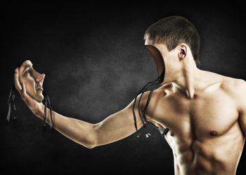 man, face, surreal, imagination, fantasy, shirtless, facial expression, body, human, male, technology, robot, muscles, sci-fi, science fiction, robotics, artificial intelligence