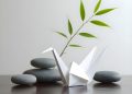 origami, paper, tradition, folds, art, design, culture, asia, bird, animal, folded, stones, display, arrangement, minimalist, simple, zen, calm, peaceful, ai generated