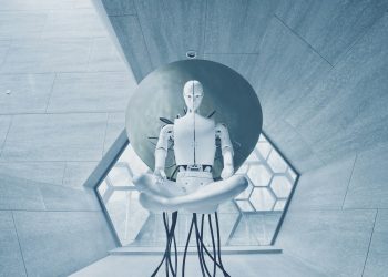 man in black jacket sitting on white chair